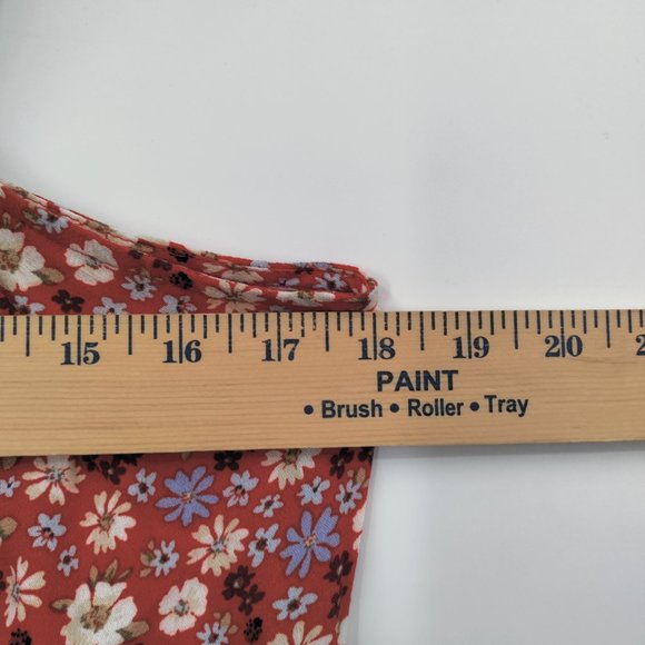 FOREVER 21 Women's Floral Maxi Dress  RED XL - Picture 10 of 12